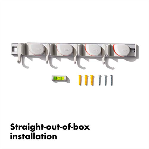 OXO Good Grips Wall-Mounted Mop and Broom Organizer - Image 7