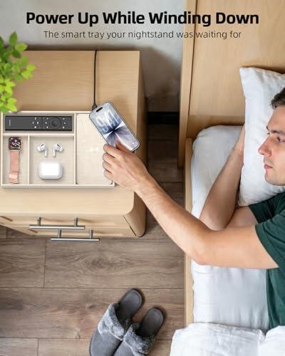 Valet Tray with Wireless Charger, Nightstand Organiz | All Products - Image 5