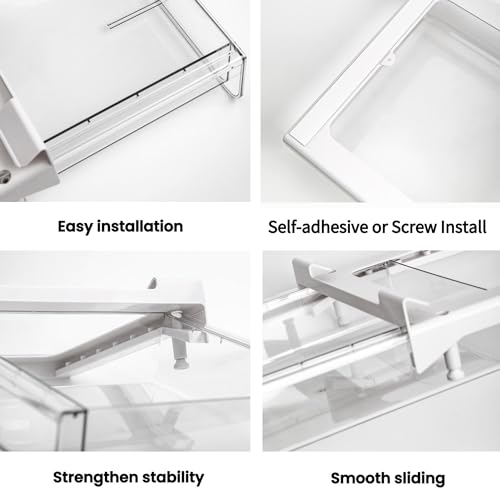Under Shelf Organizer, Under Shelf Storage Drawer Pull Out - Image 8