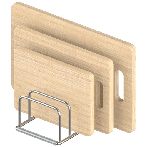 KORRTFID Cutting Board Organizer Stand Holder,304 Stainless Steel - Image 2