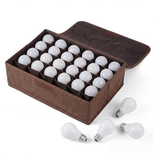 1 Pcs Christmas Light Bulb Organizer Storage Box with 30 Divider - Image 2