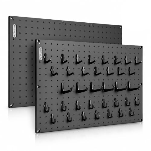 Pegboard and Hook Kit – 2 XL Panels and Hooks for Tools, Garage - Image 2