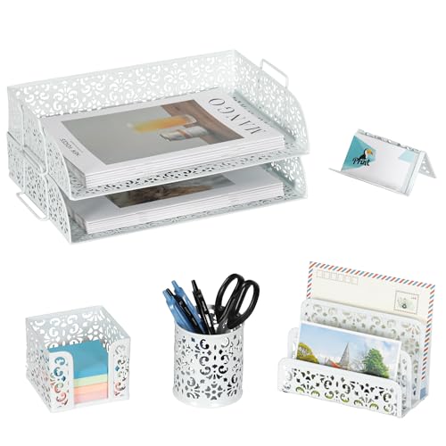 EasyPAG Desk Organizers and Accessories 5 Pieces Office Supplies - Image 2
