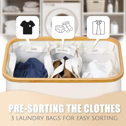 Hampers for Laundry Basket with Lid, 145L Large Laundry Hamper 3 - Image 4