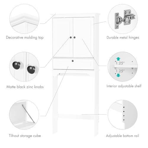 Spirich Bathroom Over the Toilet Storage Cabinet - Image 5