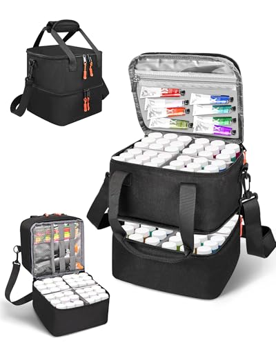 Acrylic Paint Organizer Bag for 72 Bottles (2 oz) | Home Organization - Image 2