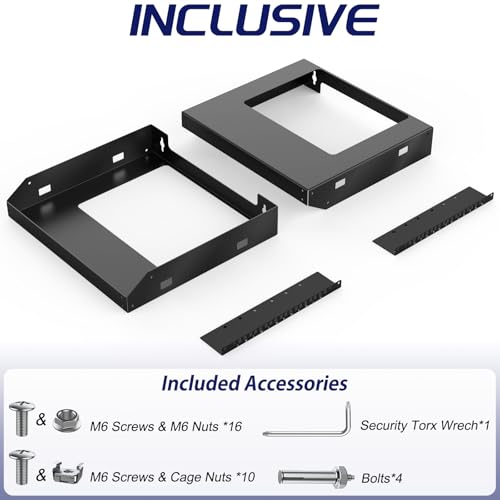 6U Wall Mount Open Frame 19 Inch Server Equipment Network Cabinet - Image 5