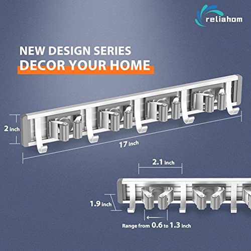 reliahom Broom Holder Wall Mount Mop Hanger Tools or | All Products - Image 7
