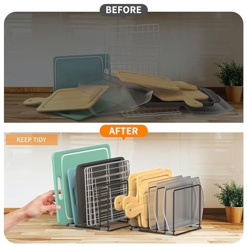 Cutting Board Organizer, Kitchen Cabinet Organizer - Image 6