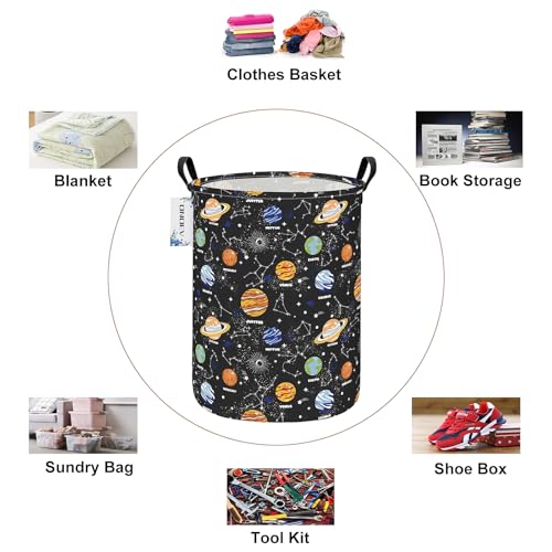 Round collapsible Solar System planet Laundry Hamper | All Products - Image 4