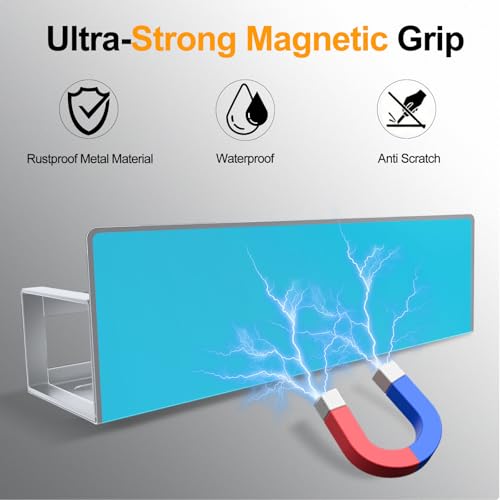 Magnetic Spice Rack for Refrigerator, 4 Pack Metal - Image 4
