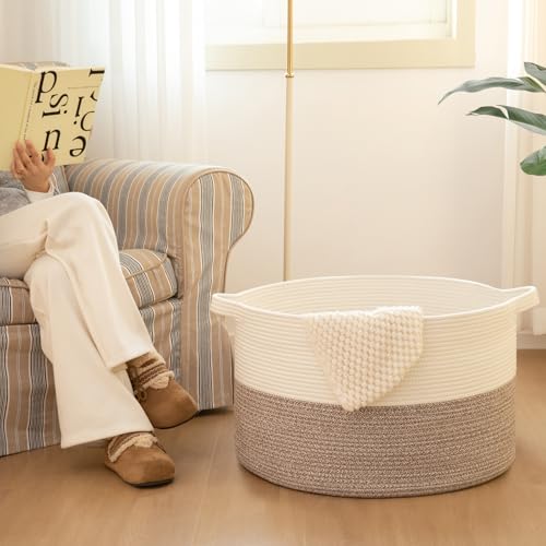 OIAHOMY 90L XXXLarge Blanket Basket Living Room Laundry - Image 3