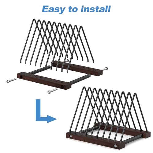 Pashion Vinyl Record Storage Rack,Detachable Desktop Stand - Image 7