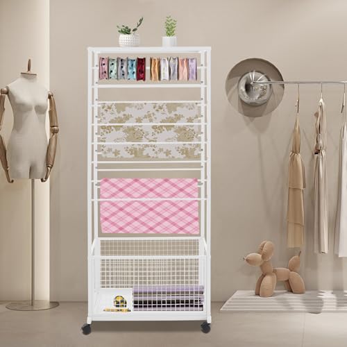 Ribbon Holder Organizer Rack,Double-Sided 16-TierRibbon - Image 3