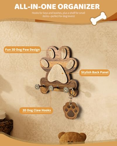 MTERSN Dog Leash Holder for Wall for Dog Walking | Home Organization - Image 6