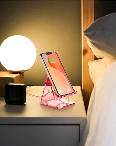 TOPGO Acrylic Cell Phone Stand, Clear Phone Holder for Office - Image 7