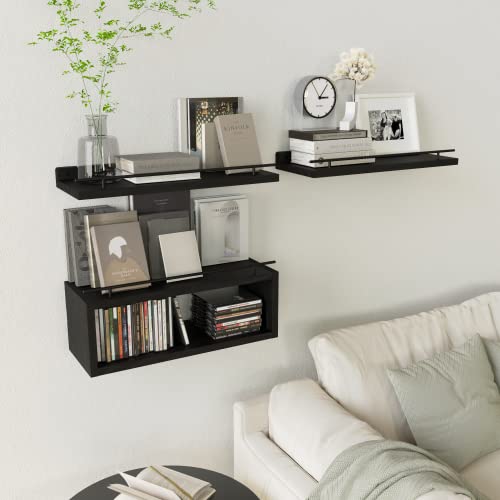 Floating Shelves for Wall with Cube Shelf, Wall Shelves - Image 6