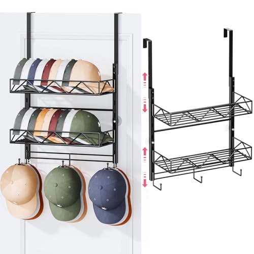 SWTYMIKI Over Door Hat Organizer - 3 Tier Wall Mount | All Products - Image 2