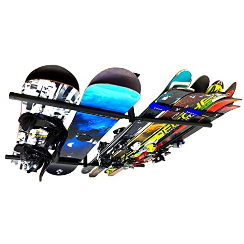 StoreYourBoard Adjustable Ski and Snowboard Ceiling Rack - Image 2