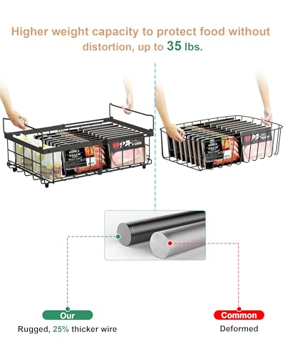 UMDONX 4-Pack Expandable Stackable Large Freezer Storage Boxes - Image 5
