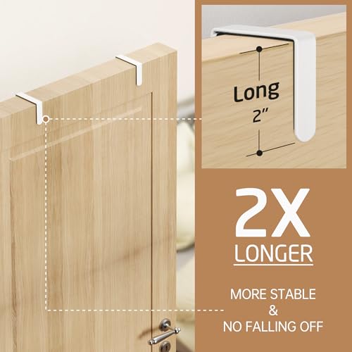 KES Over The Door Ironing Board Hanger with Storage Shelf, White - Image 6