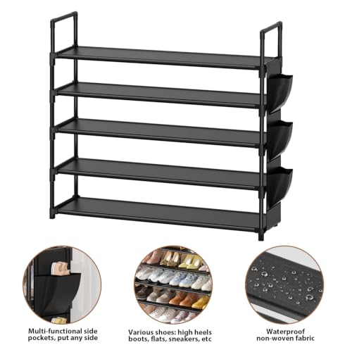Shoe Rack 5 Tier 20-25 Storage Capacity Shoes Organizer - Image 6