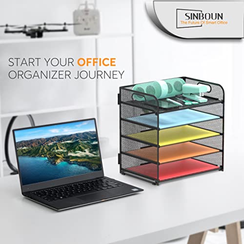 Letter Tray Paper Organizer 5-Tier Desk Organizer File Organizer - Image 6