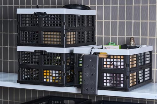 Aebeky 3-Pack Plastic Collapsible Storage | Home Organization - Image 3