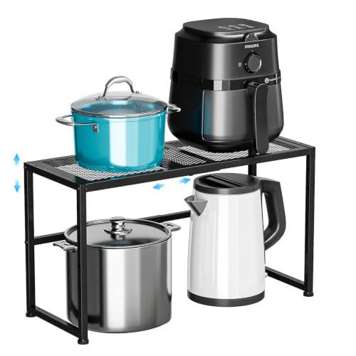 Expandable Storage Shelves Rack, Heavy Duty Metal Shelving - Image 2