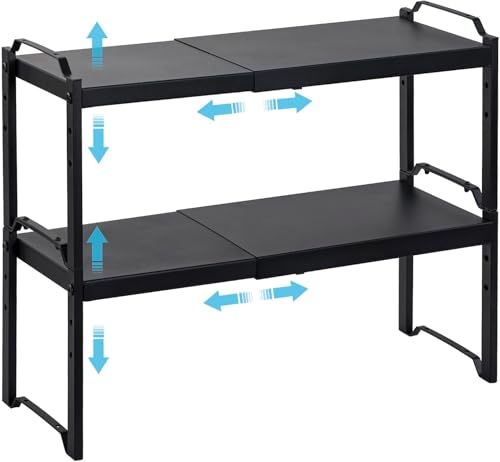 Expandable Cabinet Shelf Organizer, Adjustable kitchen Countertop - Image 2