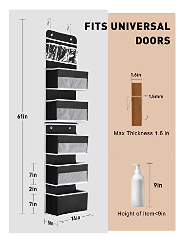 Yecaye 2-in-1 Over The Door Organizer for Nursery Closet - Image 3