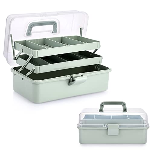 BTSKY 3-Layer Plastic Dividing Storage Box Craft Organizer - Image 2