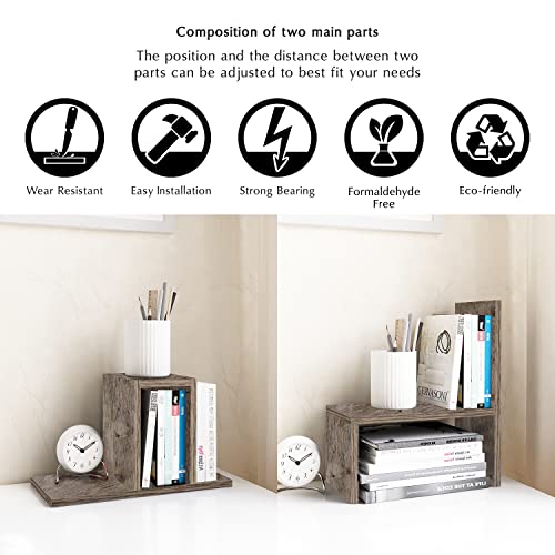 Jerry & Maggie Office Desk Organizers for College Dorm Decor Grey - Image 8