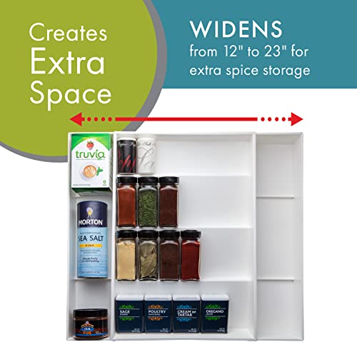 Dial Industries Expandable Kitchen Drawer Spice Jar Organizer - Image 3