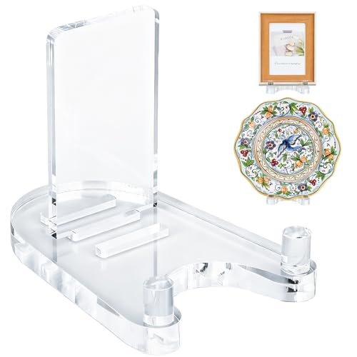 Acrylic Easel Display，Plate Stand for Display，Adjustable Clear - Image 2