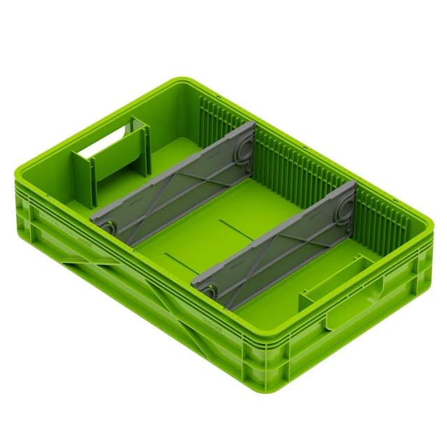 Quarter Crate 4-Pack Stackable Storage Bins, Slime - Image 8