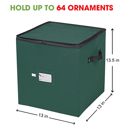 Christmas Ornament Storage Box, 4 Individual Trays Xmas - Image 4