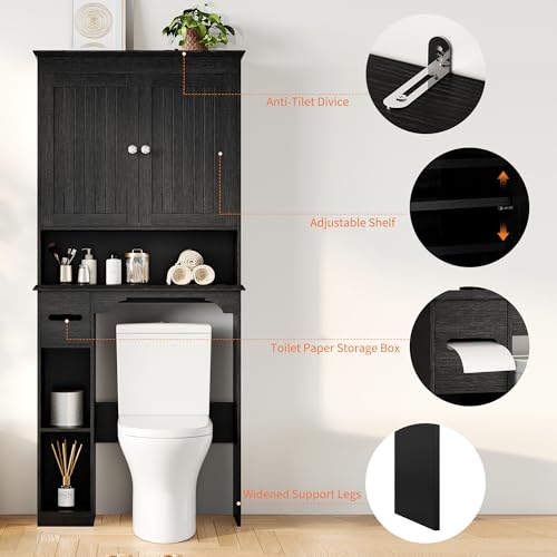 IDEALHOUSE 23.6 Inches Wide Toilet Rack with Over | Home Organization - Image 6