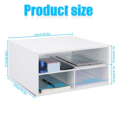 Printer Stand for Desk - 2 Tier Desktop Printer Stand - Image 6