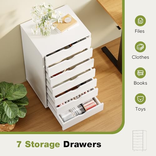 Sweetcrispy 7 Drawer Rolling Storage Cabinet with Wheels - Image 6