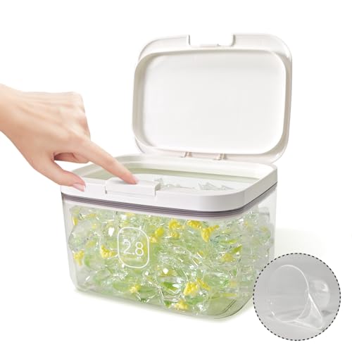 Laundry Pod Holder with Lid,94oz Container for Detergent Storage - Image 2