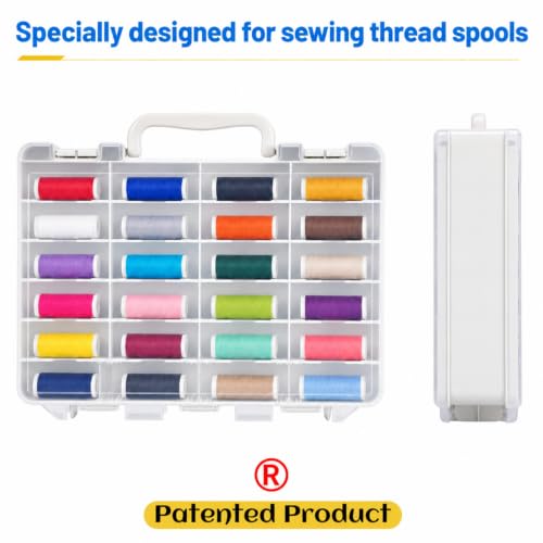Saichotoy 48-Compartment Sewing Thread Organizer Box - Image 6