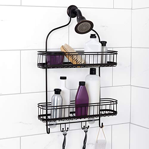 Zenna Home Shower Caddy Hanging Bathroom Organizer, Steel Shower - Image 3