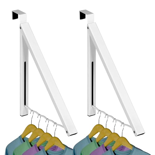 HOLDN’ STORAGE Over The Door Hanger, Single Foldable Rack - Image 2