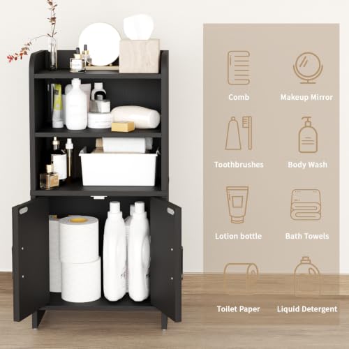 Small Bathroom Storage Cabinet, Farmhouse Freestanding - Image 4