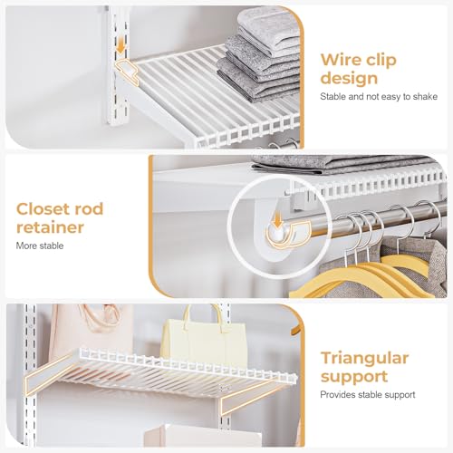 Sturdy Closet Organizer System: 8.7 Ft. Custom Metal Wire - Image 4