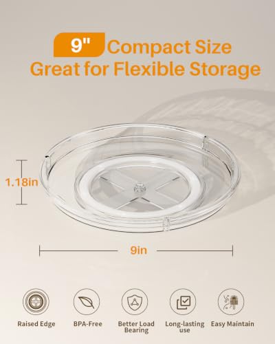 LAMU 2 Pack Lazy Susan Organizer 9 inch Lazy Susan T | All Products - Image 7
