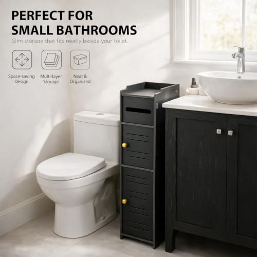 Toilet Paper Holder Stand, Toilet Paper Storage - Image 6