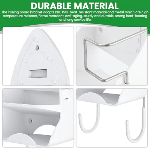 Ironing Board Hanger Wall Mount, Electric Iron Holder - Image 4