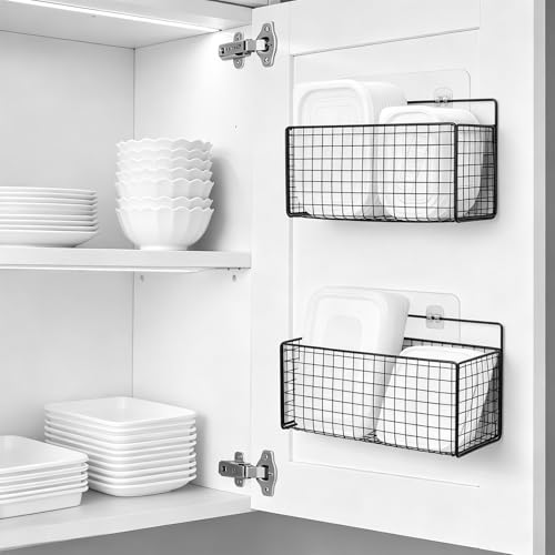 2 Pcs Large Adhesive Cabinet Organizer - Lid Organizer Inside - Image 3